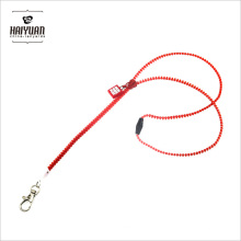 Personalisierte Plastik Reißverschluss Lanyard / Zip Lanyard